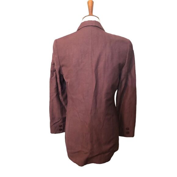 Express linen blend long line button front 90’s blazer Size 2 - Picture 8 of 13